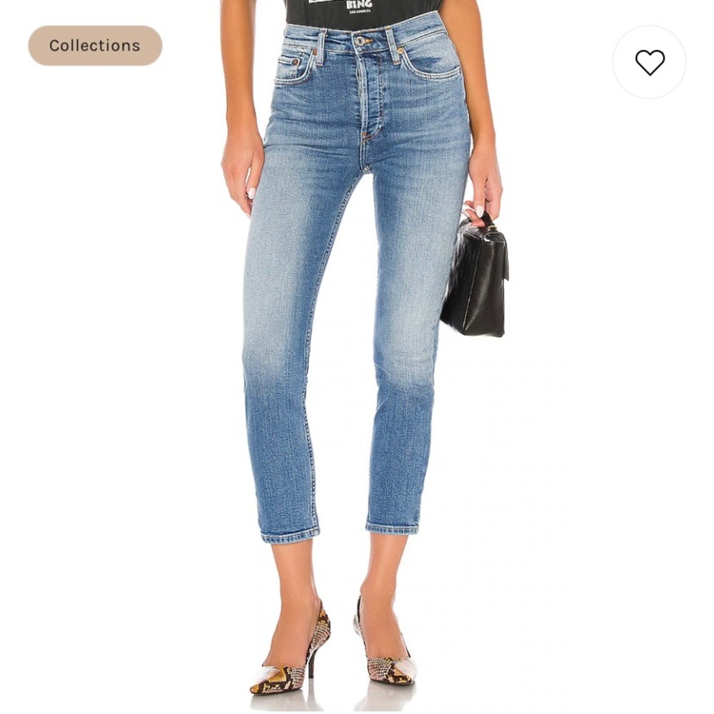 NWT Re/Done High Rise Ankle Crop - Picture 3 of 9